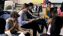 students seated in classroom